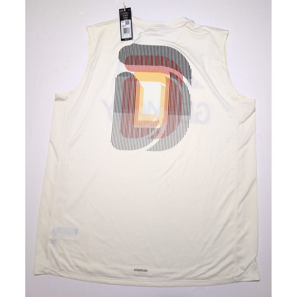 ADIDAS Germany Deutschland 2024 Olympics Tank Top Shirt Soccer Cream XL ~ New - Picture 2 of 10